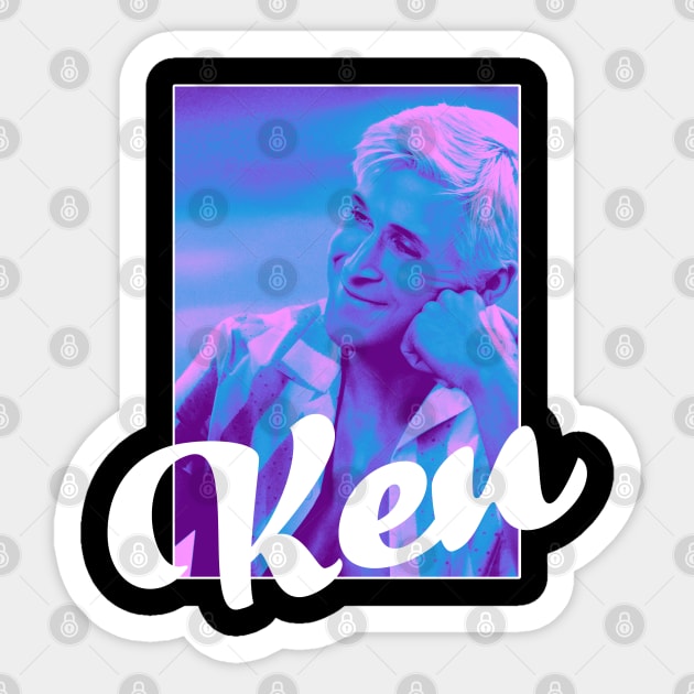 Ken - Ken Barbie Sticker by Colana Studio